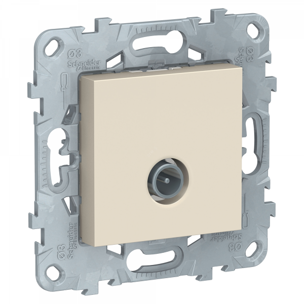 Розетка UNICA NEW TV проходная бежевый