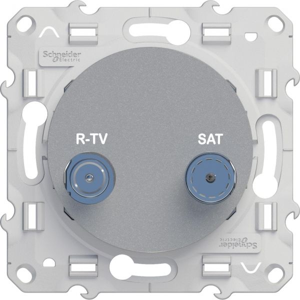 ODACE РОЗЕТКА R-TV/SAT, оконечная, АЛЮМИНИЙ