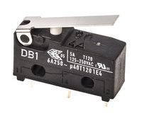 DB1C-C1LB, ZF SPDT-NO/NC Short Lever Microswitch, 6 A @ 250 V ac, Микропереключатель