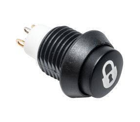 APB4E01TZBE010, C & K Single Pole Single Throw (SPST) Momentary White LED Push Button Switch, IP67, 13.7 (Dia.)mm, Panel Mount, Minus, Кнопочный переключатель