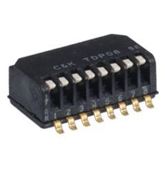 TDP02H1SBD1R, C & K 2 Way Surface Mount Piano Dip Switch SPST, Piano, Raised Actuator, Переключатель