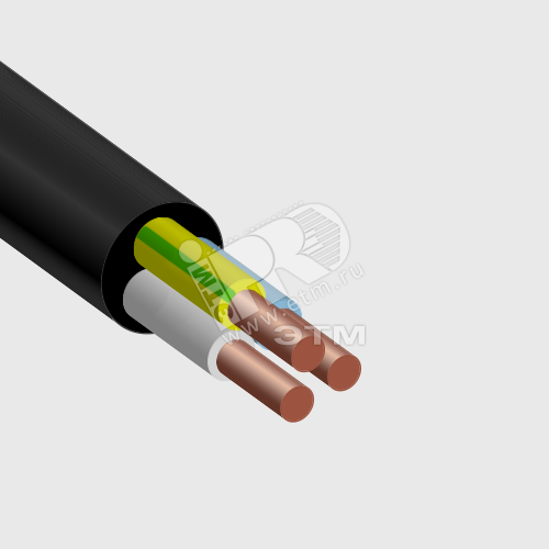 Кабель силовой ВБШв 3х35ок-6  ТРТС