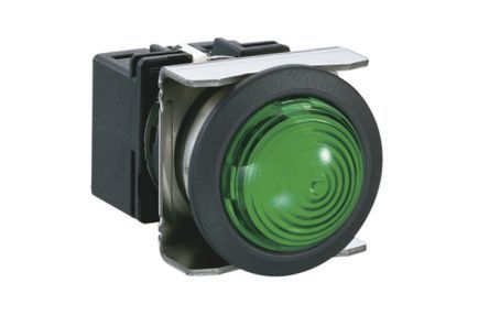 LB6P-2T04G, Idec Green Round Push Button Lens, Линза