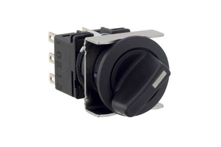 LB6S-21LT6, Idec Black Round Push Button Switch, Переключатель