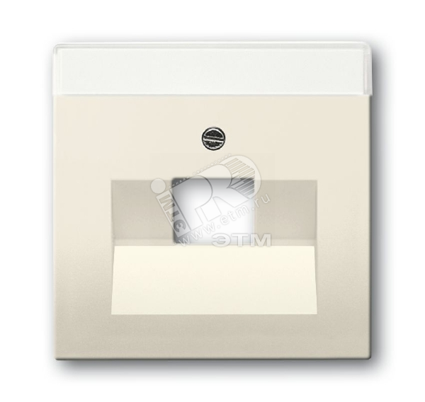 SOLO Крышка розетки телефонной 1 пост бежевая