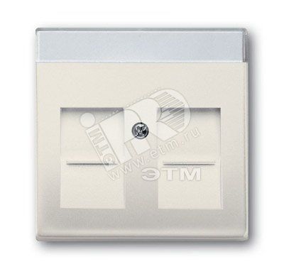 BASIC 55 Плата центральная (накладка) для коммуникационных розеток с суппортами 1810/1812/1814 бежевая