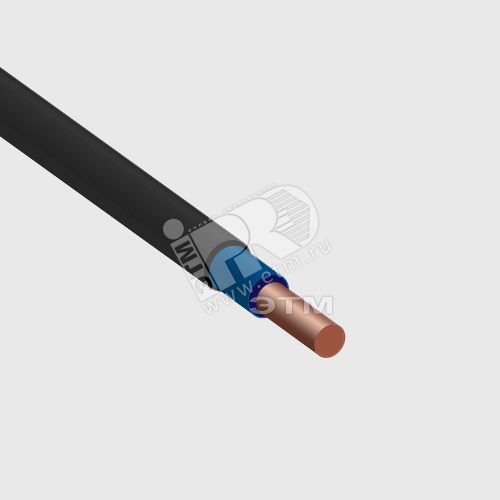 Кабель ВВГнг(А)-LS 1х6ж/з(ок)-0.660