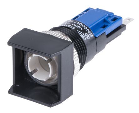 513015-601, Saia-Burgess 1NO/1NC Latching Push Button Switch, IP67, 16.2 (Dia.)mm, Panel Mount, 250V ac, Кнопочный переключатель