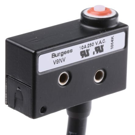 43606, Saia-Burgess SP-NO/NC Pin Plunger Microswitch, 10 A @ 250 V ac, Микропереключатель