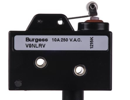 43781, Saia-Burgess SP-NO/NC Short Roller Lever Microswitch, 10 A @ 250 V ac, Микропереключатель