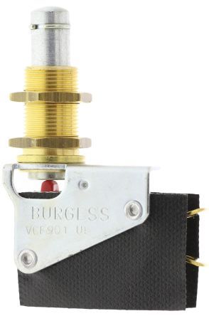 44606, Saia-Burgess SPDT Long Overtravel Microswitch, 15 A @ 250 V ac, Микропереключатель