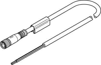 NEBU-M8G4-K-9-LE4, Festo Cable Lead