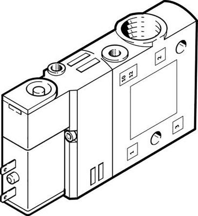 CPE14-M1BH-3GL-1/8, Festo 3/2 Solenoid Pilot Valve Electrical G 1/8 CPE Series, Клапан