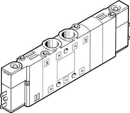 CPE14-M1BH-5/3G, Festo 5/3 Solenoid Pilot Valve Electrical G 1/8 CPE Series, Клапан