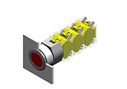 704.012.718, EAO Modular Switch Actuator, IP65, Grey, Panel Mount, Momentary for use with Series 04 Switches -40°C +55°C