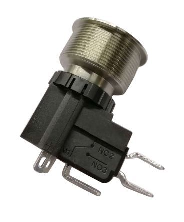 MW25-A0F1E124-A3ZA, RS PRO Single Pole Double Throw (SPDT) Maintained White LED Push Button Switch, IP67, 25.2 (Dia.)mm, Panel Mount, 250 /, Кнопочный переключатель