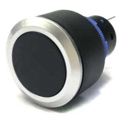 KPB22-8200-F10-00-JQ, RS PRO Single Pole Double Throw (SPDT) Momentary Push Button Switch, IP65, 22.2 (Dia.)mm, Panel Mount, 250V ac, Кнопочный переключатель