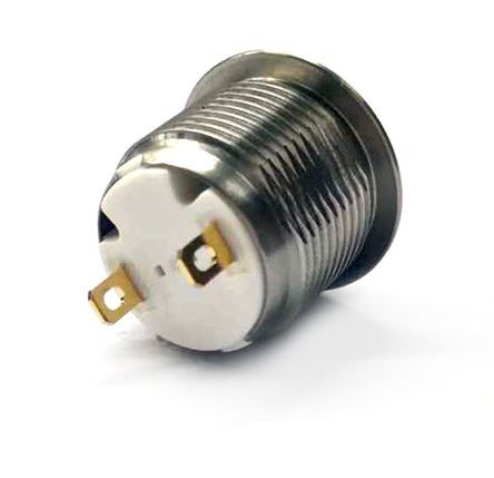 MPB16-A3HE-0-JR-0V, RS PRO Single Pole Single Throw (SPST) Momentary Push Button Switch, IP67, 16 (Dia.)mm, Panel Mount, 36V dc, Кнопочный переключатель