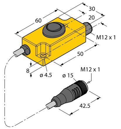 TX1-Q20L60, Turck Teach Adapter Programming Module for use with Li-Q17L Position Sensors, Li-Q25L Position Sensors, Ri-QR14