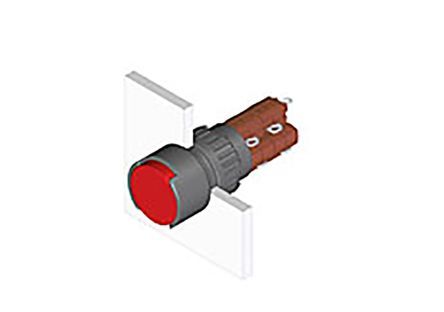 51-272.0252, EAO Illuminated Push Button Switch, IP65, Black, Panel Mount, Latching for use with Series 51 Switches -25°C +55°C