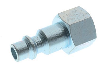 222AC005105ZI, RS PRO Straight Female Hose Coupling 12.7mm Female Threaded to Hose Tail, 1/2 in Female, Steel, Муфта