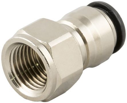 5003000N11, RS PRO Threaded-to-Tube Pneumatic Fitting G 1/4 to Push In 10 mm, 20 bar, Прямой фитинг