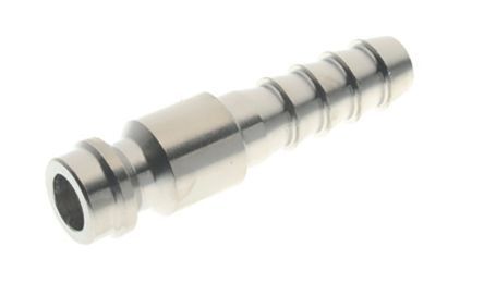 002150001X4NB, RS PRO Pneumatic Quick Connect Coupling Nickel Plated Brass Hose Barb, Муфта