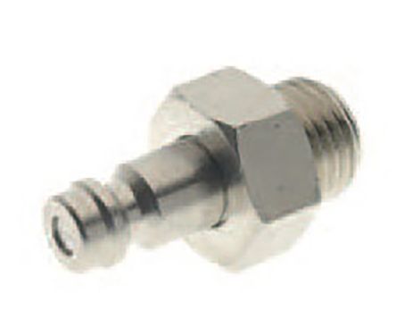 0028100001, RS PRO Pneumatic Quick Connect Coupling Nickel Plated Brass 1/8in Threaded, Муфта
