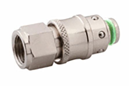 0042200001, RS PRO Pneumatic Quick Connect Coupling Nickel Plated Brass 1/2in Threaded, Муфта