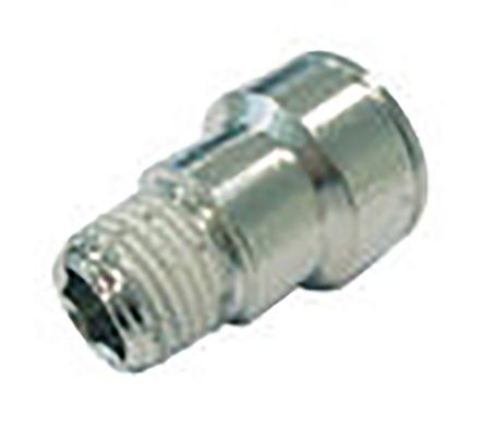 00514000103TF, RS PRO Pneumatic Quick Connect Coupling Nickel Plated Brass 1/4in Threaded, Муфта