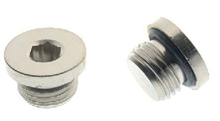 0301500005, RS PRO NBR BSPP M5 Blanking Plug