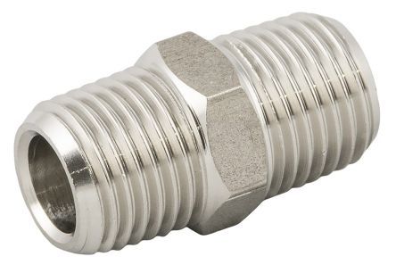 6200000440500, RS PRO Threaded Pneumatic Fitting R 1/2 to R 1/2, 140 bar, Прямой фитинг