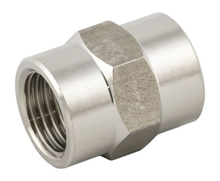 6230000440200, RS PRO Stainless Steel Connector, G 1/8 Female To G 1/8 Female, Переходник