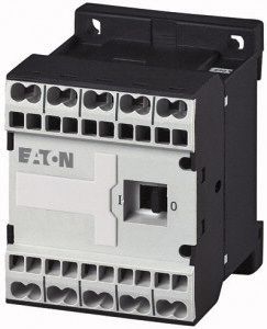 230167 & DILEM-01-G-C(24VDC), Eaton 3 Pole Contactor - 9 A, 24 V dc Coil, 3NO, 4 kW, Контактор