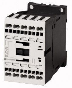 277532 & DILMC12-10(24VDC), Eaton 3 Pole Contactor - 12 A, 24 V dc Coil, 3NO, 5.5 kW, Контактор