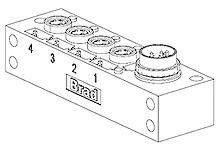 1202470059, Molex 120247 Series M8 I/O module, 4 Port