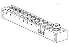 1202470065, Molex 120247 Series M8 I/O module, 10 Port