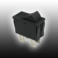 CF-LA-2KL-5, Copal Electronics Double Pole Single Throw (DPST), On-None-Off Rocker Switch Panel Mount, Клавишный переключатель