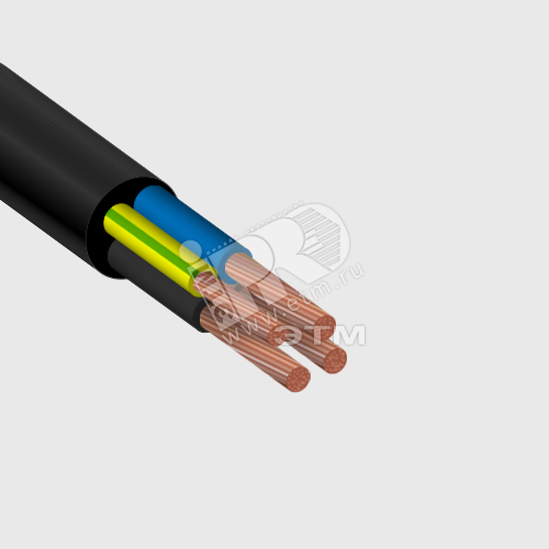 Кабель силовой КГн 3х6+1х4 ТРТС