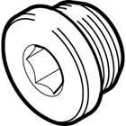 NPQH-BK-M7-P10, Festo Brass M7 Male Tubing Nut Chemical Resistant Food Grade