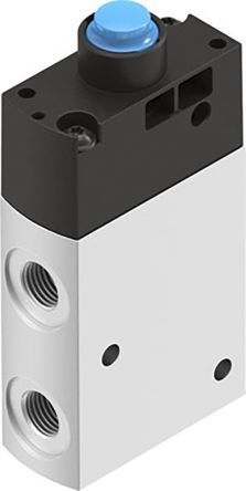 VMEF-STCZ-M32-M-G18, Festo Plunger 3/2 Pneumatic Manual Control Valve VMEF Series, Клапан