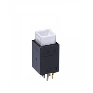 HB215SKG03CF, NKK Switches Single Pole Single Throw (SPST) Off-(On) Red/Green LED Push Button Switch, 8 (Dia.)mm, Through Hole, Кнопочный переключатель