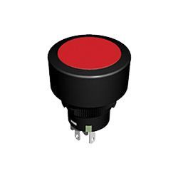 M2B15AA5W13, NKK Switches Single Pole Double Throw (SPDT) On-(On) Push Button Switch, Through Hole, 30 V dc, 125 V ac, Кнопочный переключатель