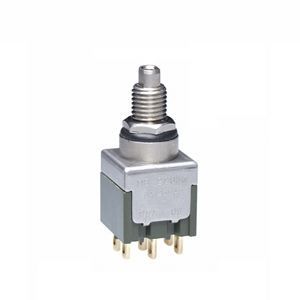 MB2085SD8G01, NKK Switches Double Pole Double Throw (DPDT) On-On Push Button Switch, Panel Mount, Кнопочный переключатель