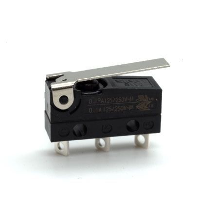 SW2-C1S1-02A0-Z, Zippy Single Pole Double Throw (SPDT) Snap Microswitch, 100 mA, Микропереключатель