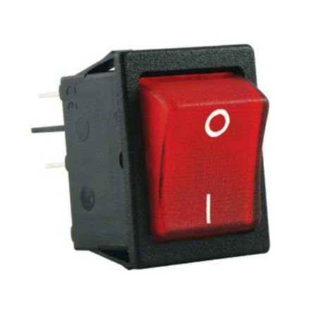 SX8211881G210093, RS PRO Illuminated DPST, On-None-Off Rocker Switch, Клавишный переключатель