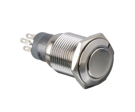 MP0045/3E0NN000S, Arcolectric Double Pole Double Throw (DPDT) Latching Push Button Switch, IP67, 16.2 (Dia.) (Dia.)mm, Panel Mount, 250V, Кнопочный переключатель