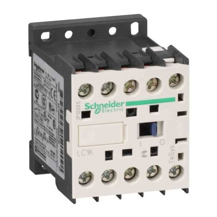 LC1K0901M7, Schneider Electric 3 Pole Contactor - 20 A, 220 V ac Coil, TeSys, 3NO, 4 kW, Контактор