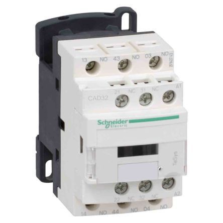 CAD326M7, Schneider Electric Contactor Relay - 10 A, 220 V ac Coil, TeSys, 3NO + 2NC, Контактор