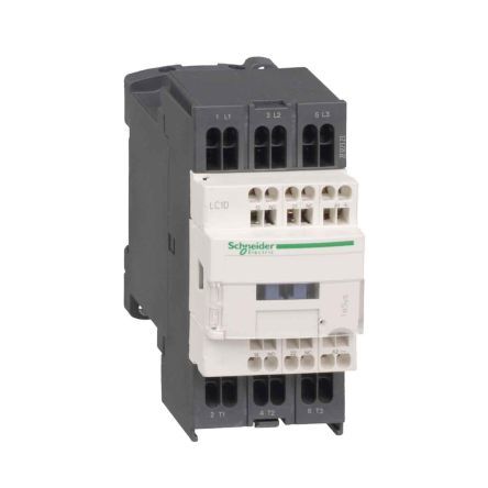 LC1D123B7, Schneider Electric 3 Pole Contactor - 16 A, 24 V ac Coil, TeSys, 3NO, 7.5 kW, Контактор